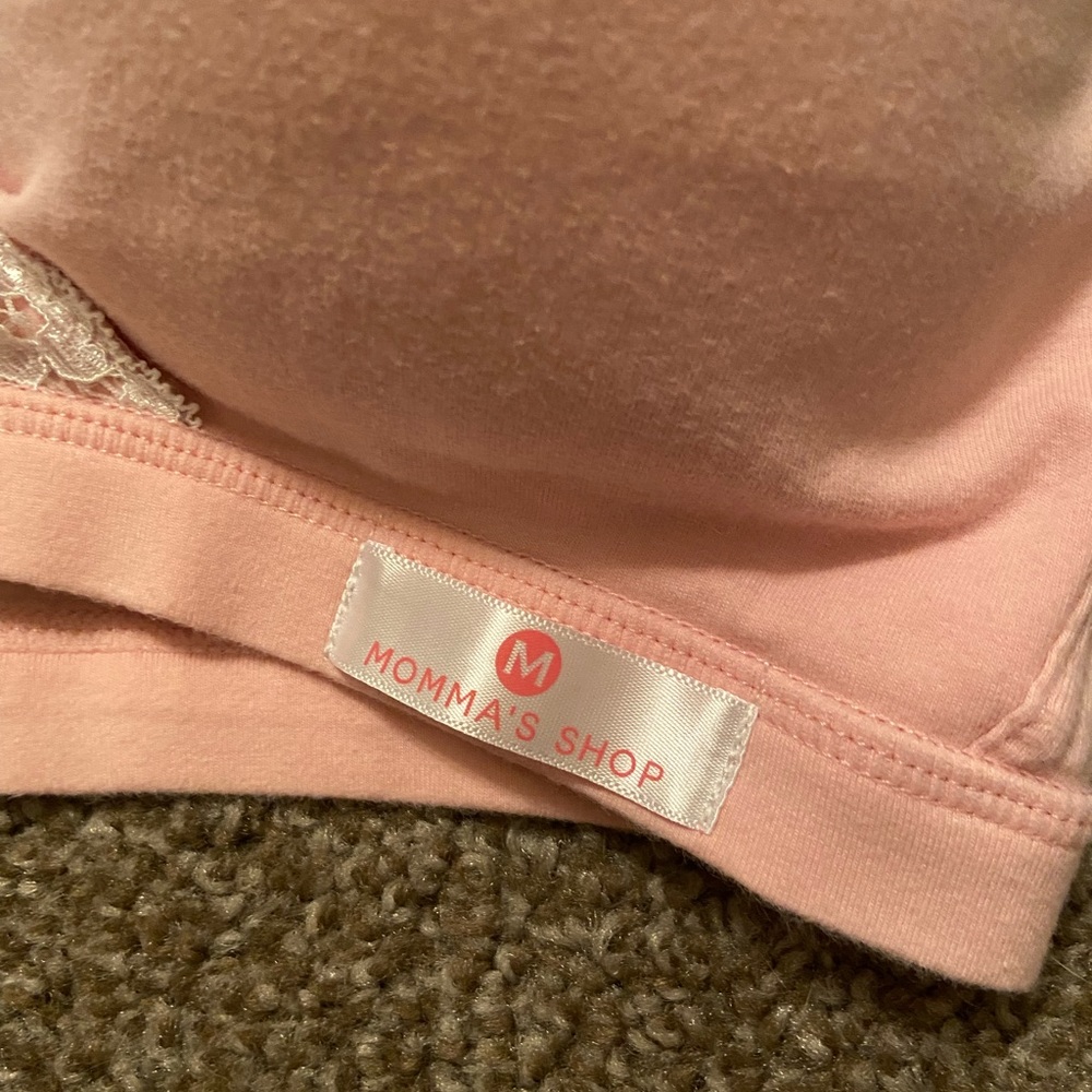 Women's Lace Trim Bras - Pink and Gray - Picture 2 of 13